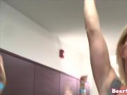 Office MILF pussyfucked in toilet at party