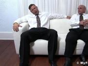 Bound muscular dude endures tickling torment by muscular gay