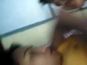Massive cumshot in total latex: the dick remains hard