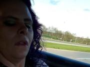 east coast milf nayara masturbating and cumming in a car