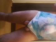 horny ball play in gf's swimsuit