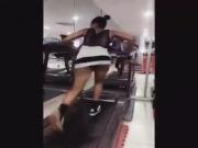 Girl doing exercise - what an ass.mp