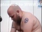 FatGayBearJay plays with and uses a dildo