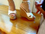 high heels cumshot blast