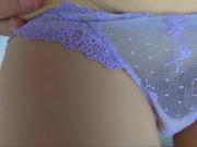 Cumming in her panties from behind