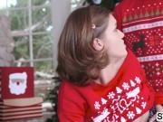 Riley Mae bangs her stepbro at xmas