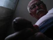 Caucasian beauty old man