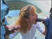 WALL Tiny Sweet Teen Gets Double Blacked !