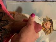 Cumming for Margot Robbie and licking it up 10