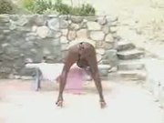 ME STRIPPING AND USING A DILDO