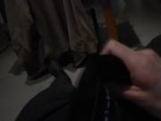Blowing my load inside a sheer sock from my previous video