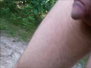 walking naked in public in front of clothed girl