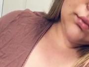 Bbw plays with tits