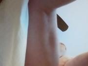 Me riding thick 10 Dildo with cum