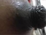 Black pregnant nipple, POV