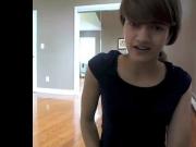 Cute teen farting in her leggings
