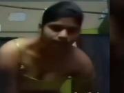 Tamil young girl showing her hot body in imo video call