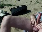gay pig exhibitionist on the beach