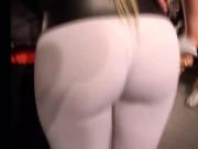 hot blonde calzas blanca super ass white ass edecan