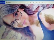 Cumtribute request nice brunette