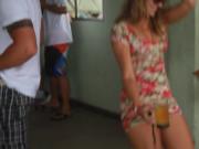 Beauty Amateur Tourist Twerking Ass In Public NN