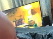 Cheating slut sucks dick