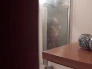 Danish Gitte voyeured in her own shower