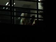 Couple Caught Fucking at Apartment Window