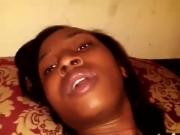 Haitian side chick masturbating for married lover