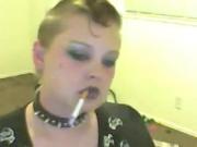 Sexy Goth Smoking Fetish