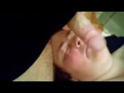 Ugly old bbw cleaning lady blowjob handjob facial amateur