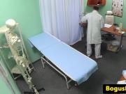 Orally pleasured patient pussyfucked by doc