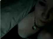 Cute emo babe shows me her tits