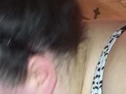 My big tit friend like to suck my dick