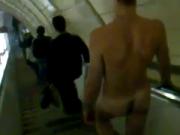 Daring Extended Nude Jaunt on the Subway