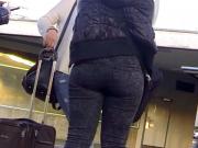 Candid - Teen Ass In Black Tight Jeans