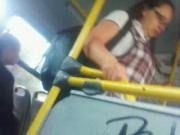 corrida en el bus