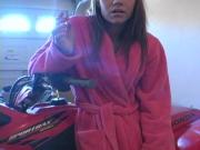 milf smoking in garage