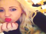 My best friend kissing the cam