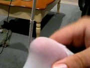 Jerking off in my friends wife's tights!