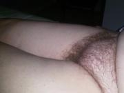 my wifes big ripe boob, nipple, hairy pussy mound,belly