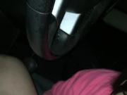 Neighbor teen gives me head in my car outside her house