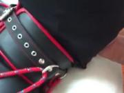 TOPBICHE BDSM latex blowjob spanking