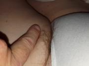 wifes exausted tired hairy pussy in white cotton pantys
