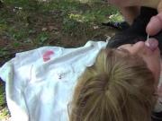 A hot fuck in the woods