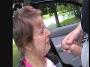 Webman - Swedish mature lady gat facial outside