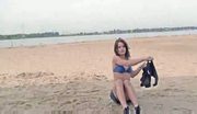 The beach