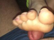 Soft Soles, Rough Footjob with pink toes