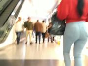 Big ass walking in the mall