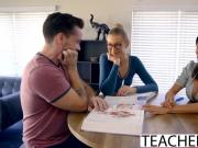 Big Tit Tutor Pisses Off Girlfriend To Get Student Cock
